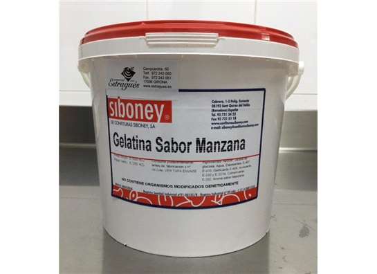 gelatina sabor manzana